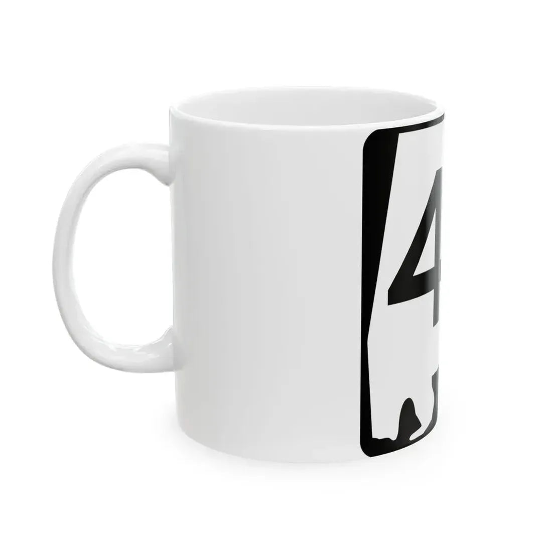 Alabama 43 (Alabama) (Road Sign) White Coffee Mug - Go Mug Yourself