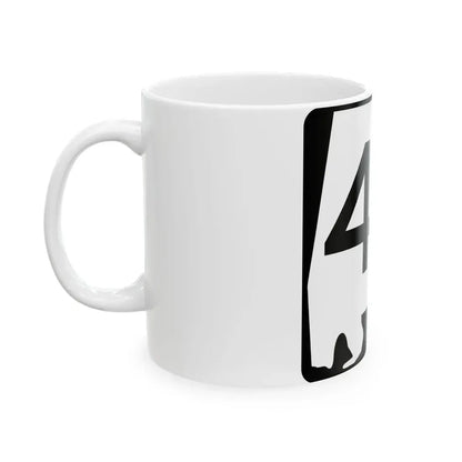Alabama 43 (Alabama) (Road Sign) White Coffee Mug - Go Mug Yourself