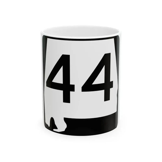 Alabama 44 (Alabama) (Road Sign) White Coffee Mug 11oz - Go Mug Yourself