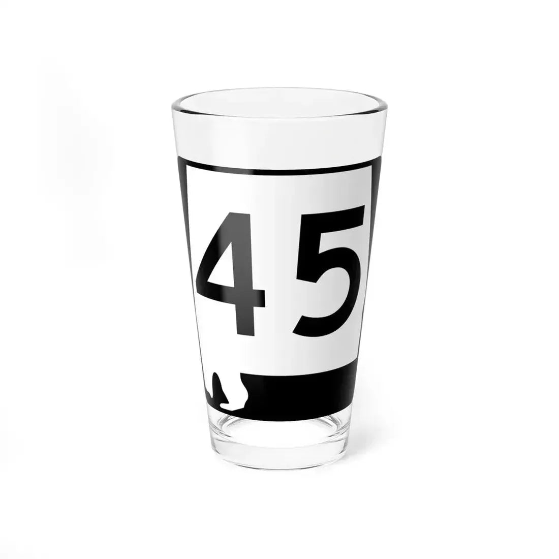 Alabama 45 (Alabama) (Road Sign) Pint Glass 16oz 16oz - Go Mug Yourself