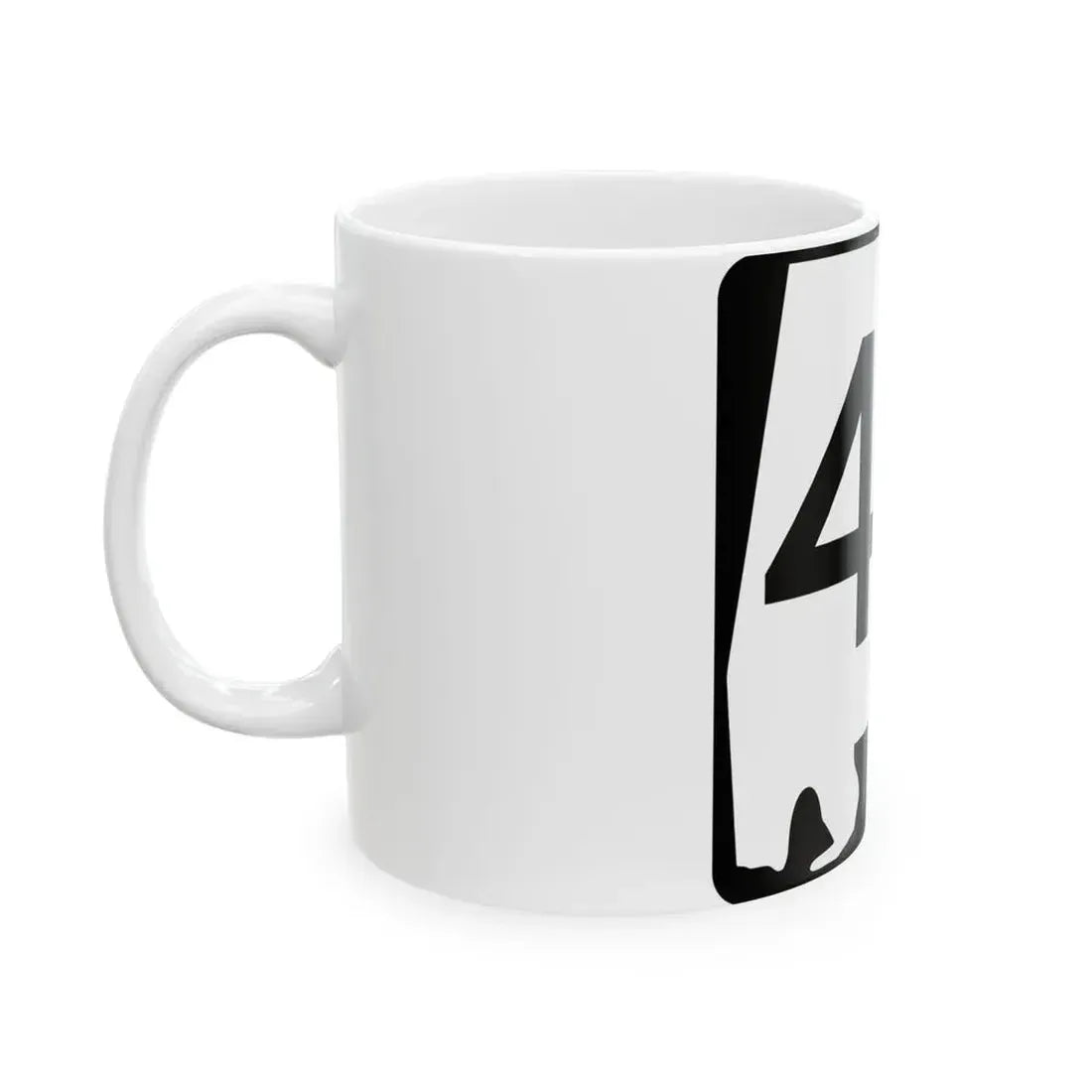 Alabama 45 (Alabama) (Road Sign) White Coffee Mug - Go Mug Yourself