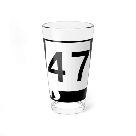 Alabama 47 (Alabama) (Road Sign) Pint Glss 16oz 16oz - Go Mug Yourself