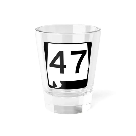 Alabama 47 (Alabama) (Road Sign) Shot Glass 1.5oz 1.5oz - Go Mug Yourself