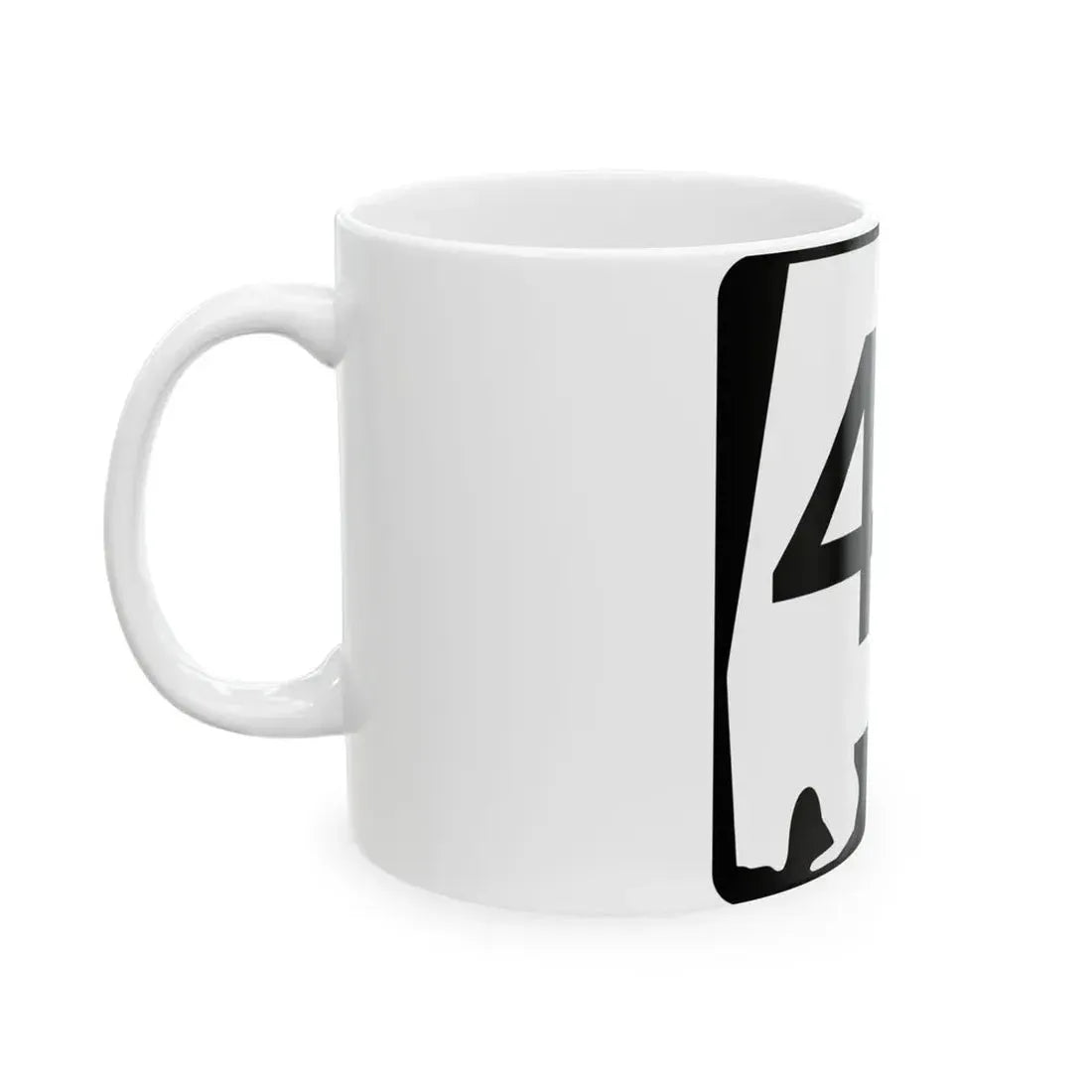 Alabama 47 (Alabama) (Road Sign) White Coffee Mug - Go Mug Yourself