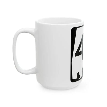 Alabama 48 (Alabama) (Road Sign) White Coffee Mug - Go Mug Yourself