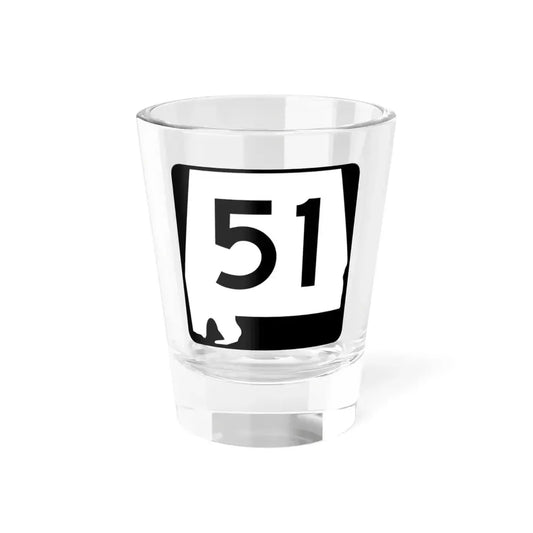 Alabama 51 (Alabama) (Road Sign) Shot Glass 1.5oz 1.5oz - Go Mug Yourself