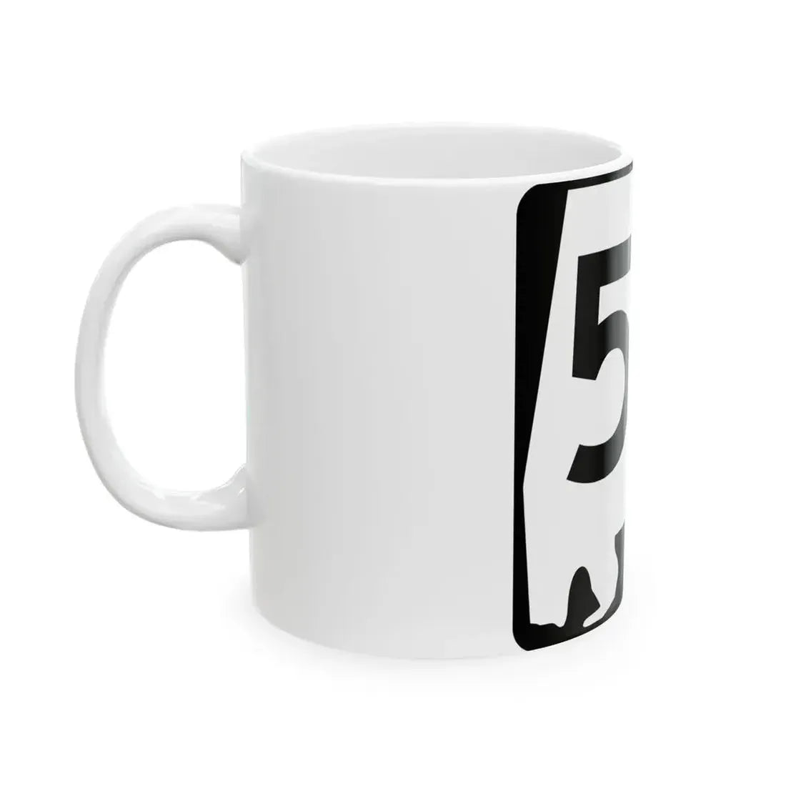Alabama 53 (Alabama) (Road Sign) White Coffee Mug - Go Mug Yourself