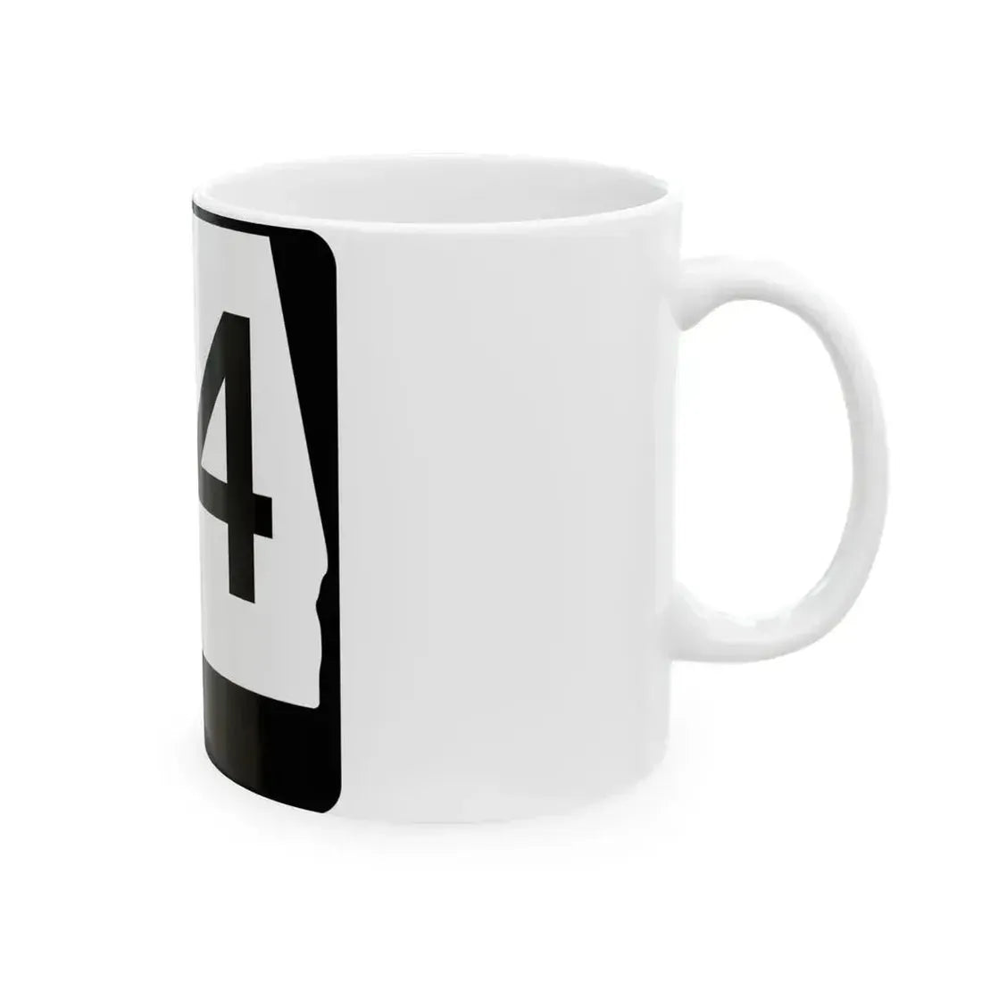 Alabama 54 (Alabama) (Road Sign) White Coffee Mug - Go Mug Yourself