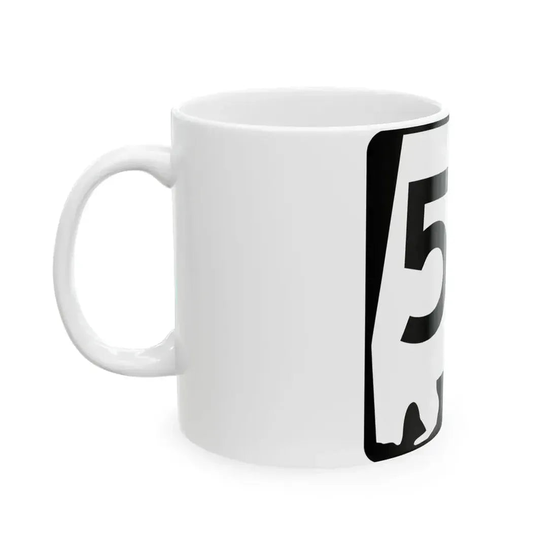 Alabama 54 (Alabama) (Road Sign) White Coffee Mug - Go Mug Yourself