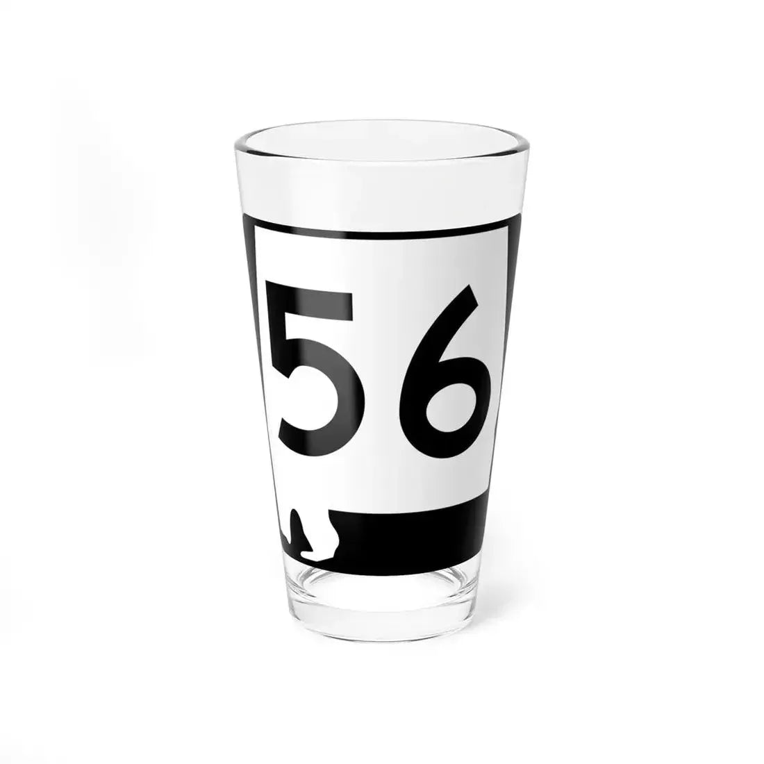 Alabama 56 (Alabama) (Road Sign) Pint Glass 16oz 16oz - Go Mug Yourself