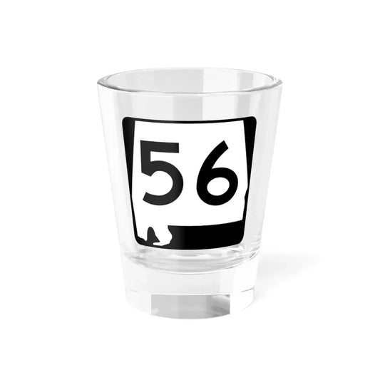 Alabama 56 (Alabama) (Road Sign) Shot Glass 1.5oz 1.5oz - Go Mug Yourself
