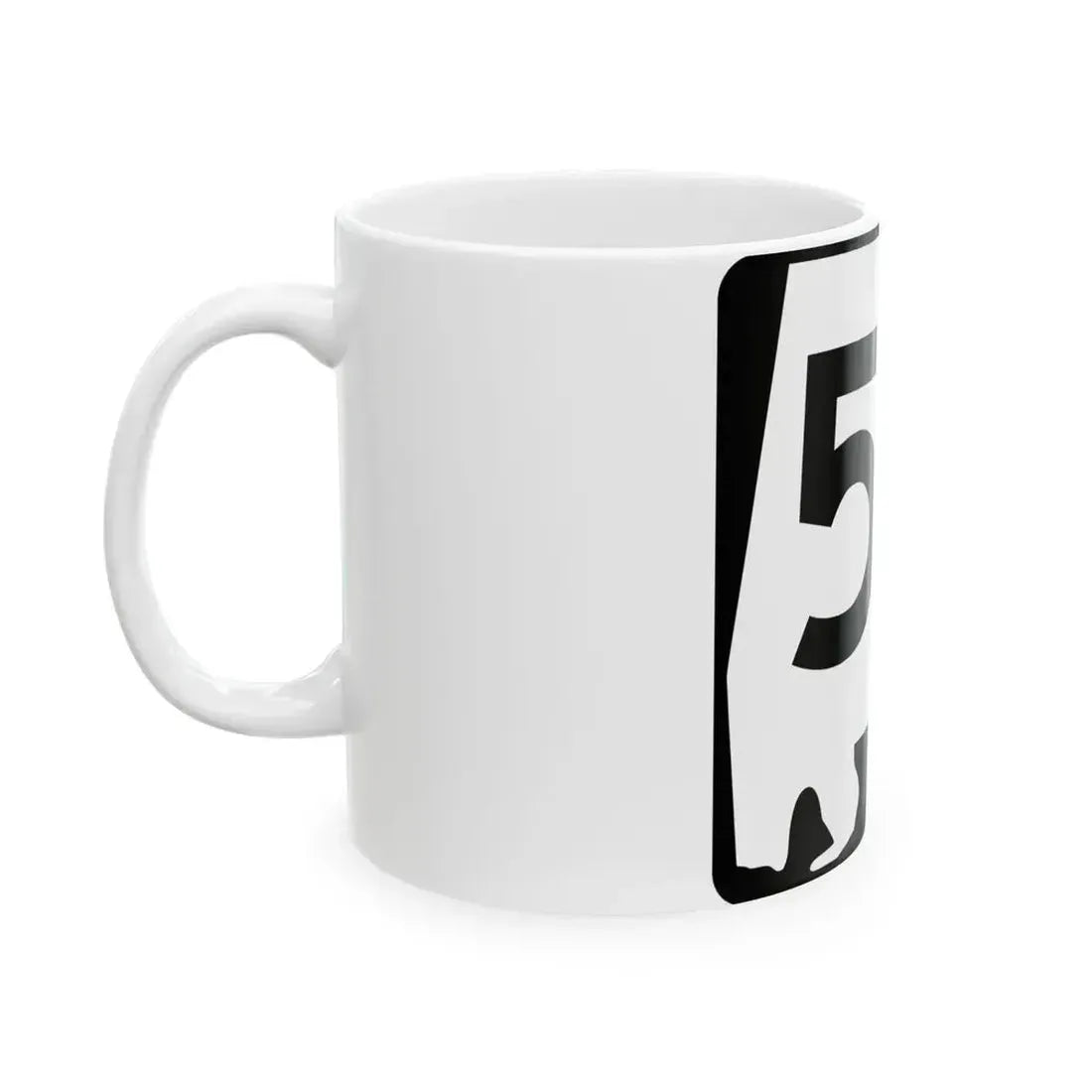 Alabama 57 (Alabama) (Road Sign) White Coffee Mug - Go Mug Yourself