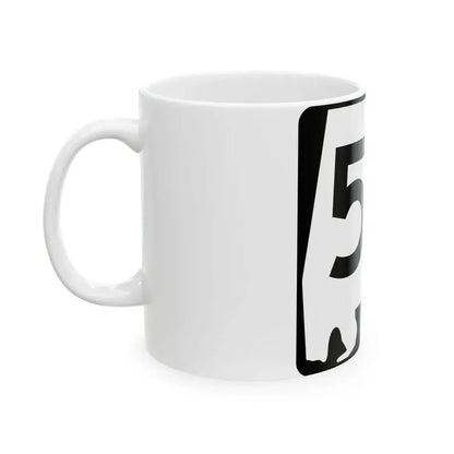 Alabama 57 (Alabama) (Road Sign) White Coffee Mug - Go Mug Yourself
