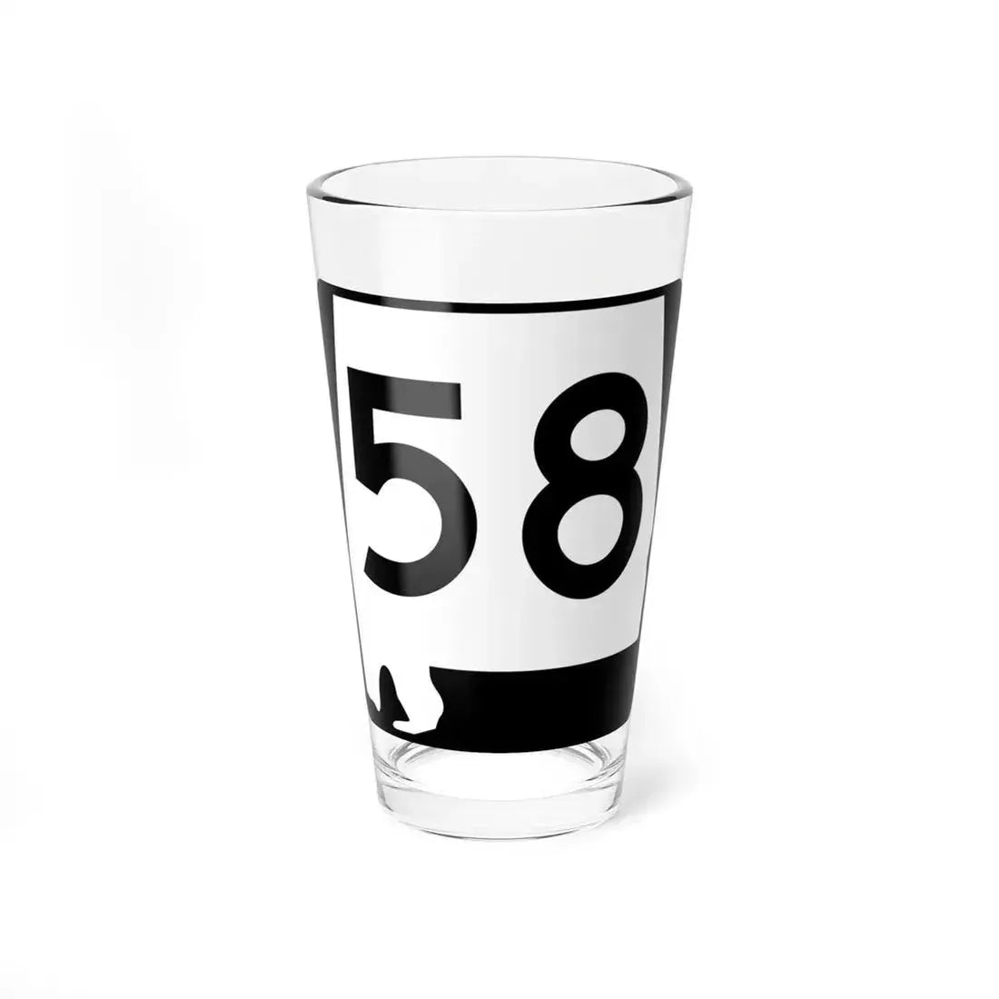 Alabama 58 (Alabama) (Road Sign) Pint Glass 16oz 16oz - Go Mug Yourself