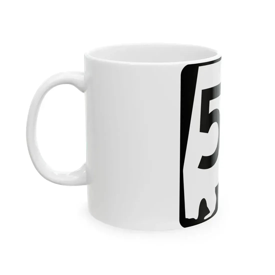 Alabama 58 (Alabama) (Road Sign) White Coffee Mug - Go Mug Yourself
