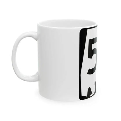 Alabama 58 (Alabama) (Road Sign) White Coffee Mug - Go Mug Yourself