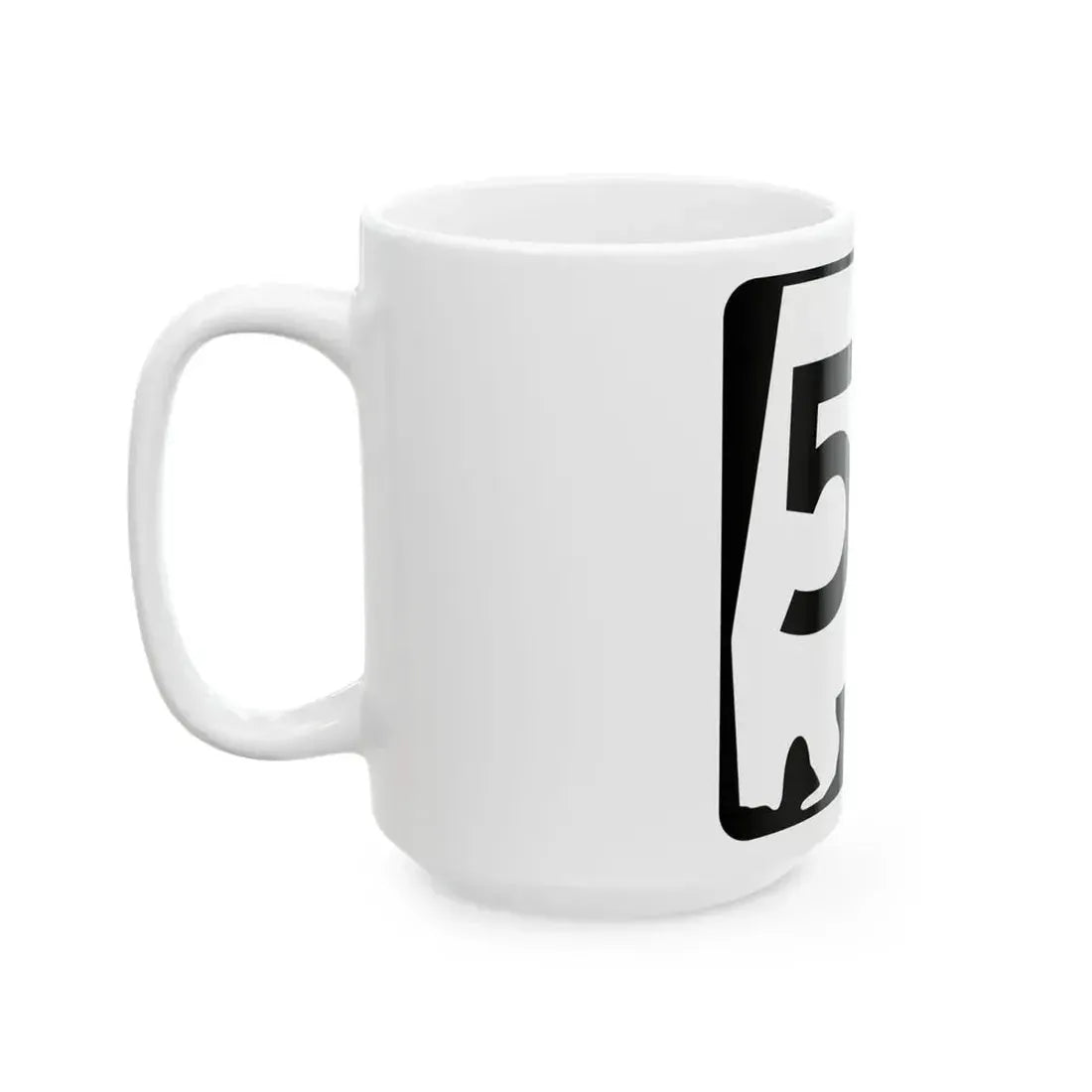 Alabama 59 (Alabama) (Road Sign) White Coffee Mug - Go Mug Yourself