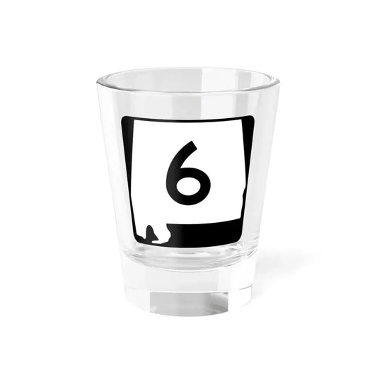 Alabama 6 (Alabama) (Road Sign) Shot Glass 1.5oz 1.5oz - Go Mug Yourself