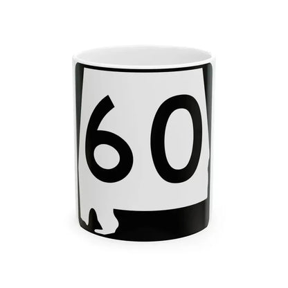 Alabama 60 (Alabama) (Road Sign) White Coffee Mug 11oz - Go Mug Yourself