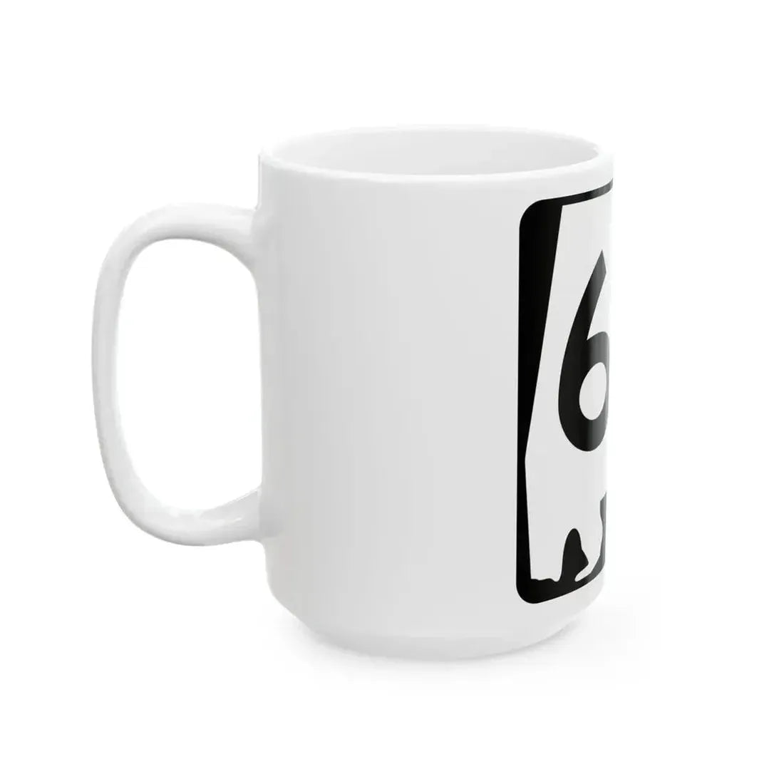 Alabama 60 (Alabama) (Road Sign) White Coffee Mug - Go Mug Yourself