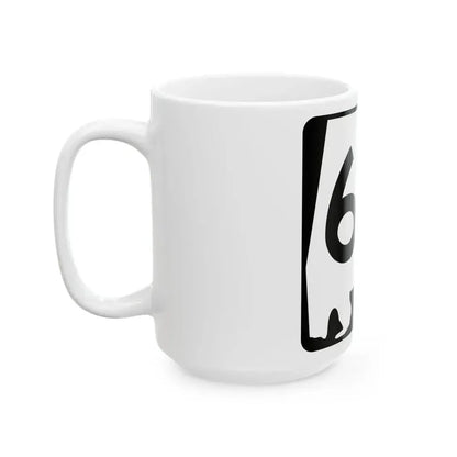 Alabama 60 (Alabama) (Road Sign) White Coffee Mug - Go Mug Yourself
