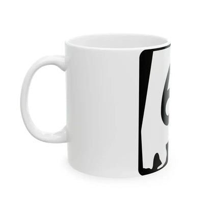 Alabama 61 (Alabama) (Road Sign) White Coffee Mug - Go Mug Yourself