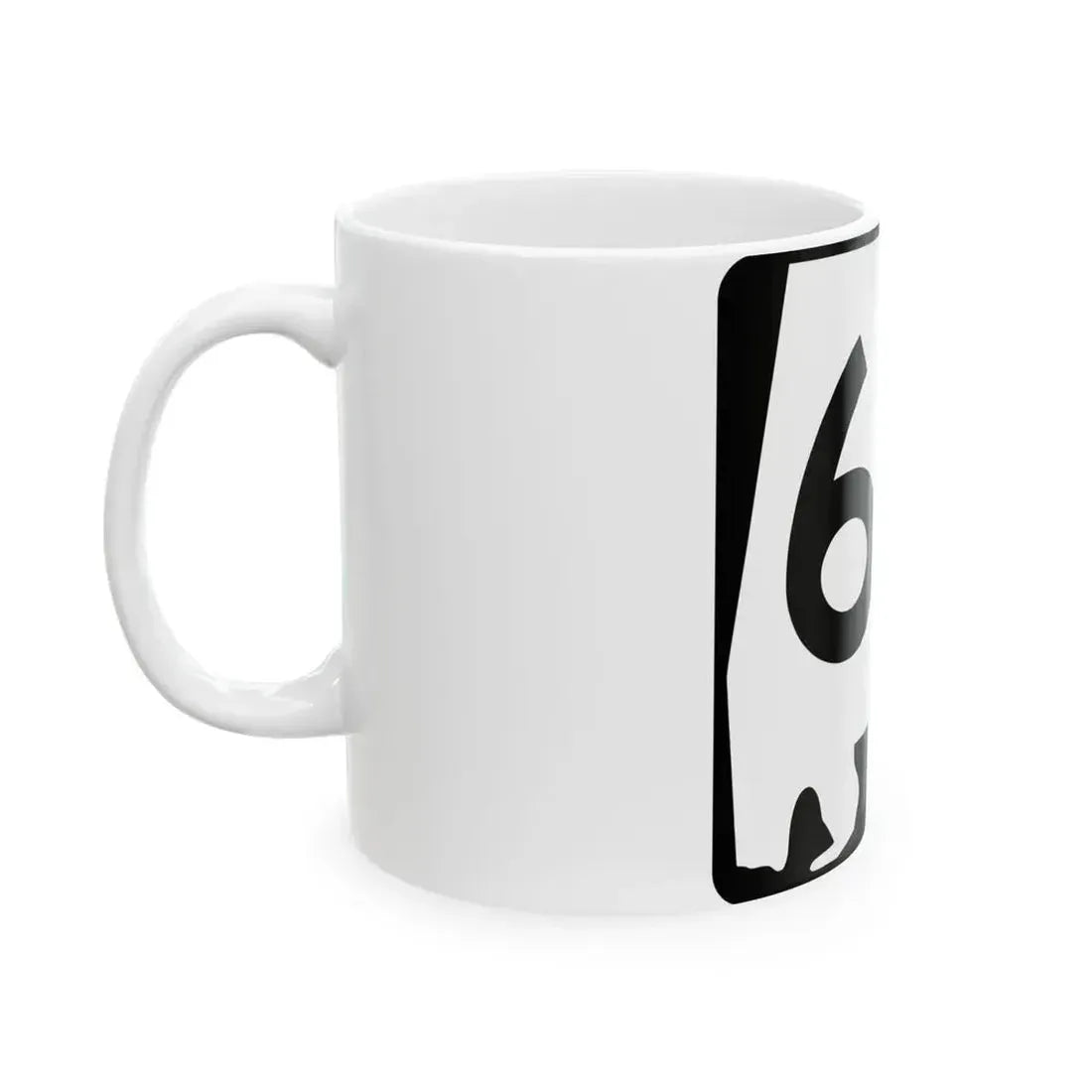 Alabama 62 (Alabama) (Road Sign) White Coffee Mug - Go Mug Yourself