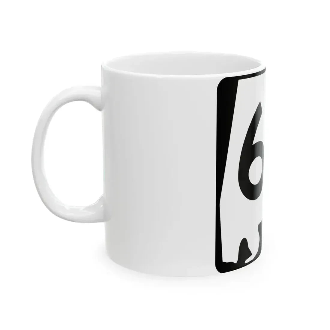 Alabama 63 (Alabama) (Road Sign) White Coffee Mug - Go Mug Yourself
