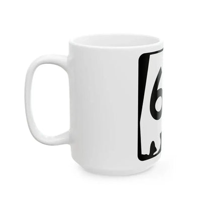 Alabama 63 (Alabama) (Road Sign) White Coffee Mug - Go Mug Yourself