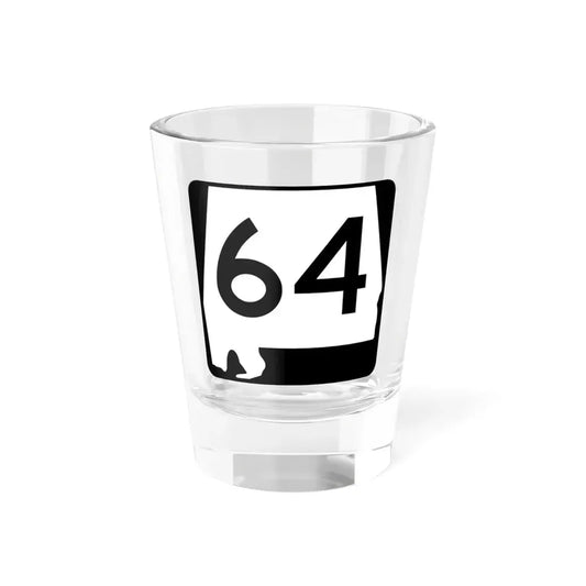 Alabama 64 (Alabama) (Road Sign) Shot Glass 1.5oz 1.5oz - Go Mug Yourself
