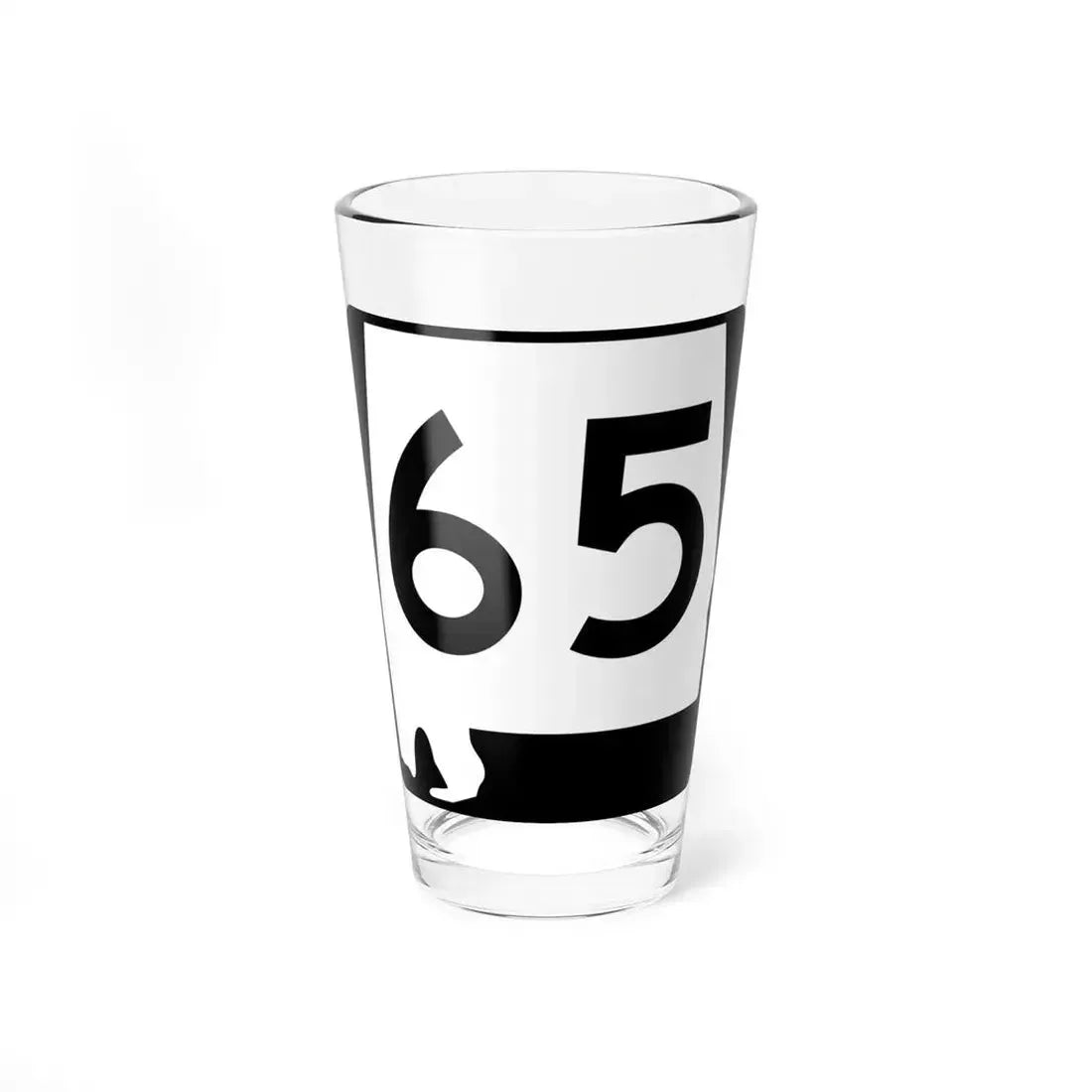 Alabama 65 (Alabama) (Road Sign) Pint Glass 16oz 16oz - Go Mug Yourself