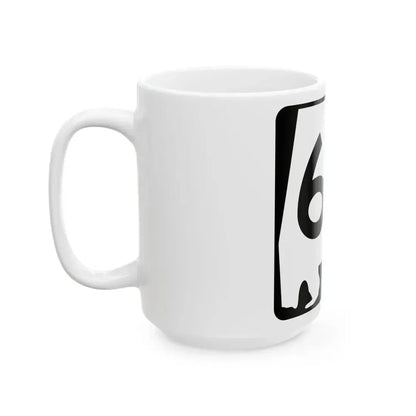 Alabama 65 (Alabama) (Road Sign) White Coffee Mug - Go Mug Yourself