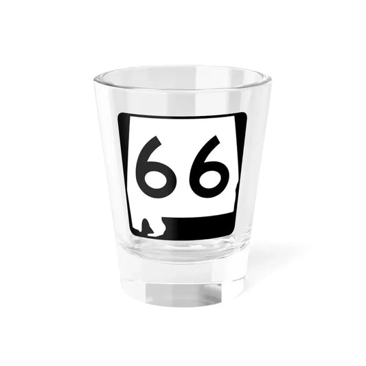 Alabama 66 (Alabama) (Road Sign) Shot Glass 1.5oz 1.5oz - Go Mug Yourself