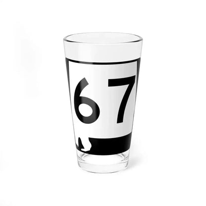 Alabama 67 (Alabama) (Road Sign) Pint Glass 16oz 16oz - Go Mug Yourself