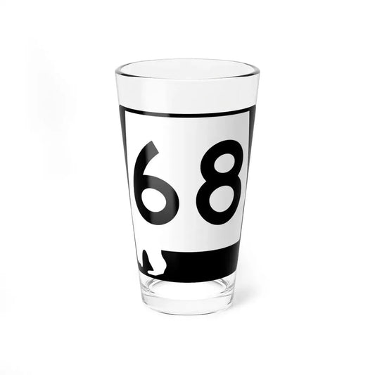 Alabama 68 (Alabama) (Road Sign) Pint Glss 16oz 16oz - Go Mug Yourself