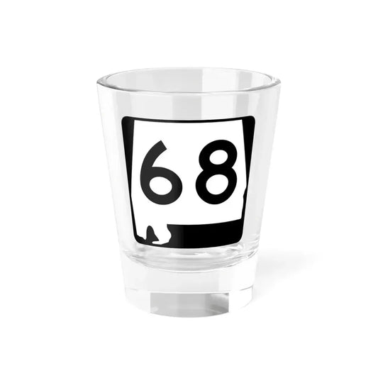Alabama 68 (Alabama) (Road Sign) Shot Glass 1.5oz 1.5oz - Go Mug Yourself