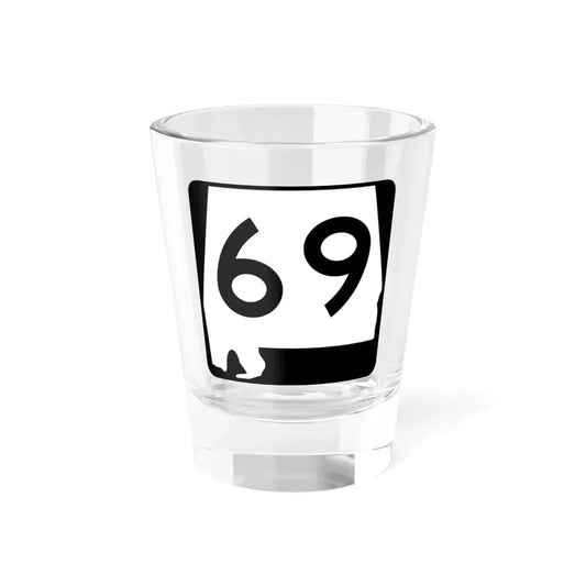 Alabama 69 (Alabama) (Road Sign) Shot Glass 1.5oz 1.5oz - Go Mug Yourself