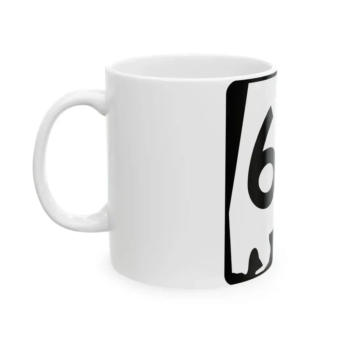 Alabama 69 (Alabama) (Road Sign) White Coffee Mug - Go Mug Yourself
