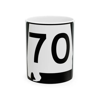 Alabama 70 (Alabama) (Road Sign) White Coffee Mug 11oz - Go Mug Yourself