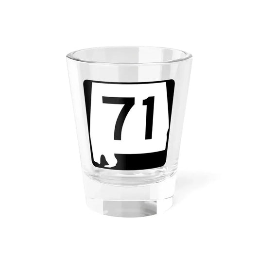 Alabama 71 (Alabama) (Road Sign) Shot Glass 1.5oz 1.5oz - Go Mug Yourself