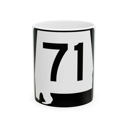 Alabama 71 (Alabama) (Road Sign) White Coffee Mug 11oz - Go Mug Yourself