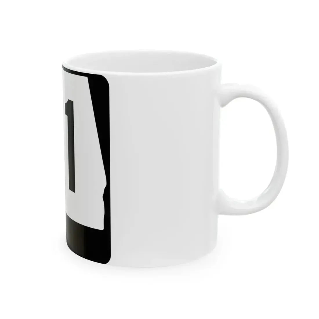Alabama 71 (Alabama) (Road Sign) White Coffee Mug - Go Mug Yourself
