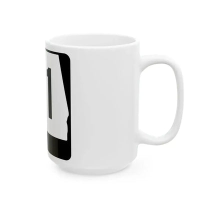 Alabama 71 (Alabama) (Road Sign) White Coffee Mug - Go Mug Yourself