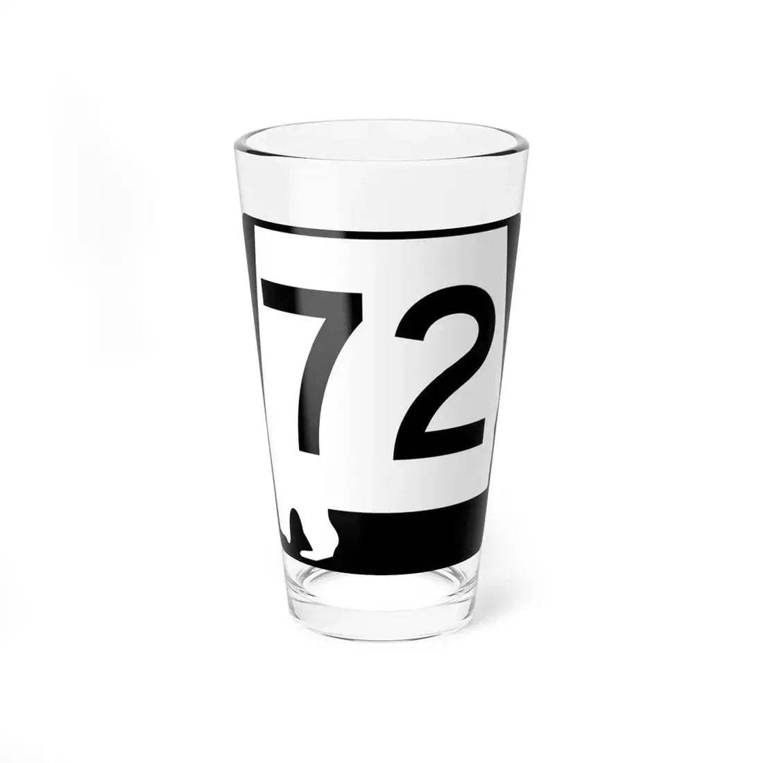 Alabama 72 (Alabama) (Road Sign) Pint Glass 16oz 16oz - Go Mug Yourself