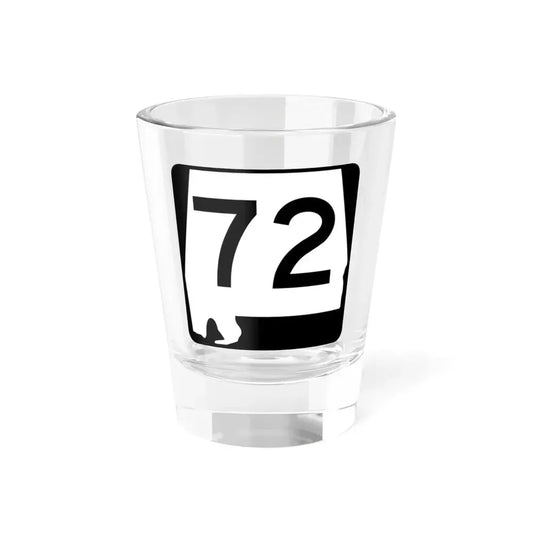 Alabama 72 (Alabama) (Road Sign) Shot Glass 1.5oz 1.5oz - Go Mug Yourself