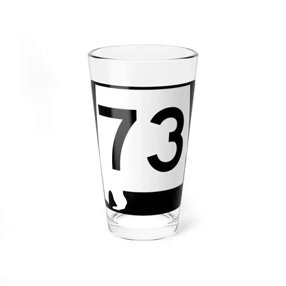 Alabama 73 (Alabama) (Road Sign) Pint Glass 16oz 16oz - Go Mug Yourself