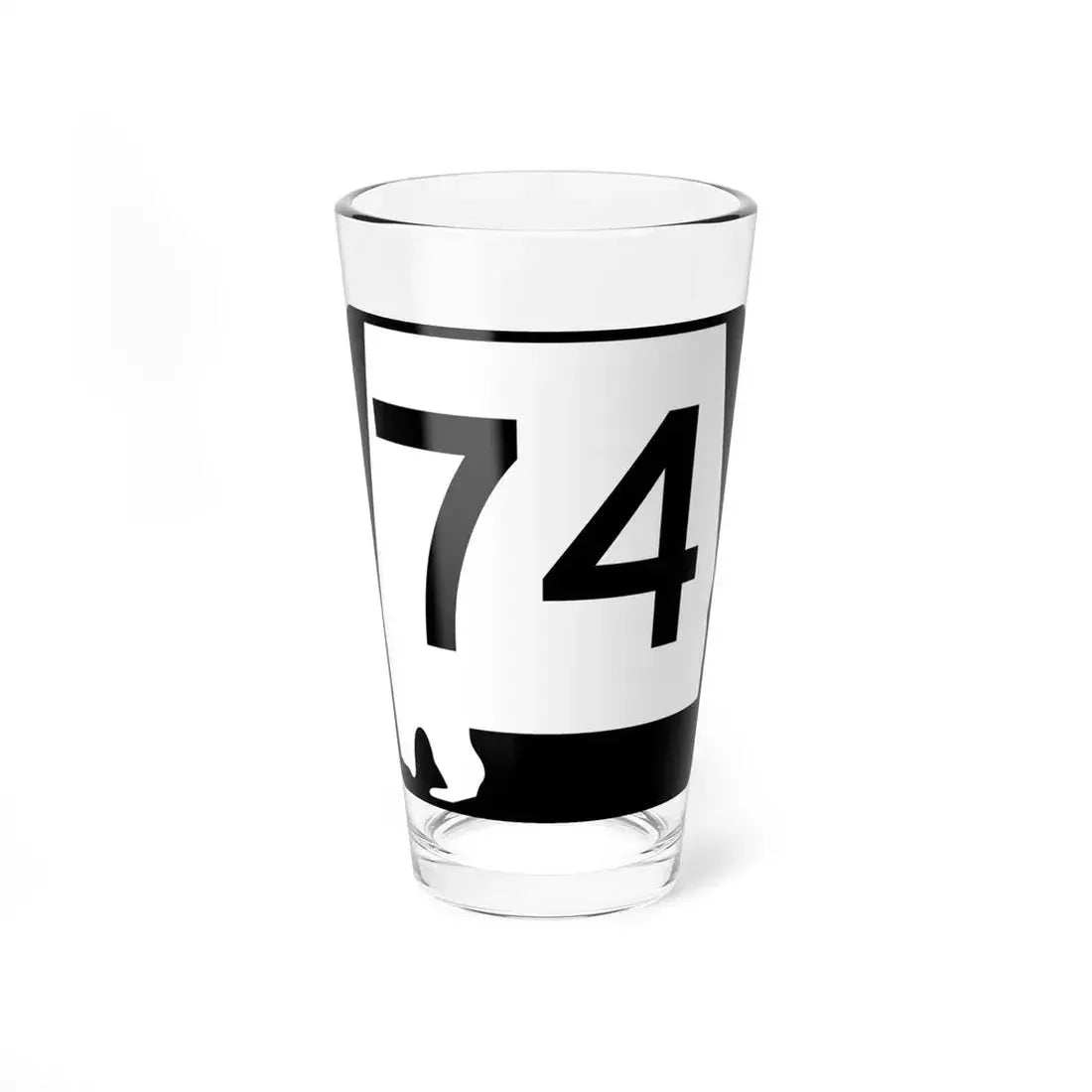 Alabama 74 (Alabama) (Road Sign) Pint Glass 16oz 16oz - Go Mug Yourself