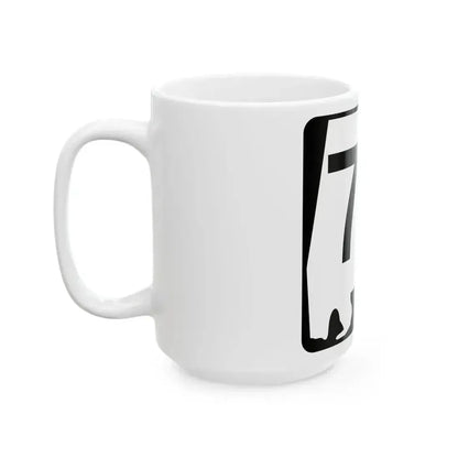 Alabama 74 (Alabama) (Road Sign) White Coffee Mug - Go Mug Yourself