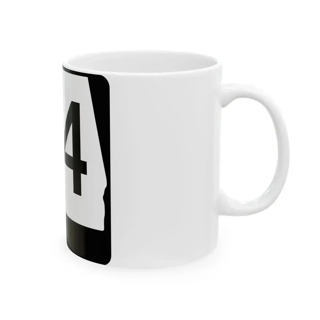 Alabama 74 (Alabama) (Road Sign) White Coffee Mug - Go Mug Yourself