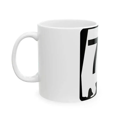 Alabama 74 (Alabama) (Road Sign) White Coffee Mug - Go Mug Yourself